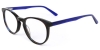 Picture of Round ACETATE Black Glasses