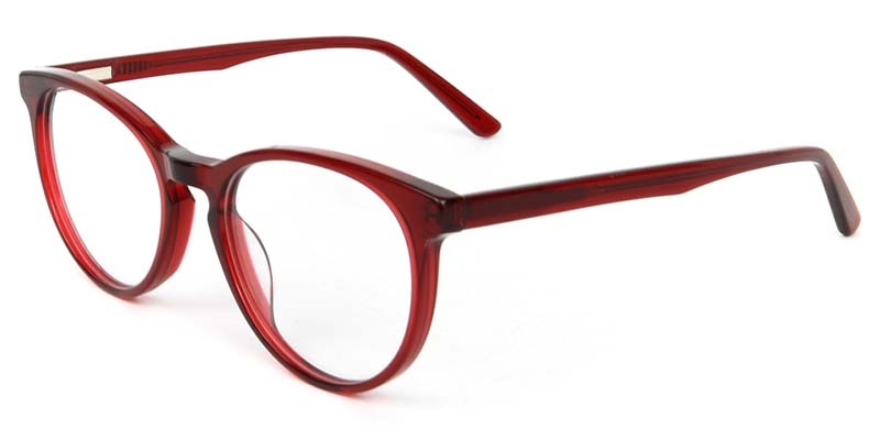 Picture of Round ACETATE Red Glasses