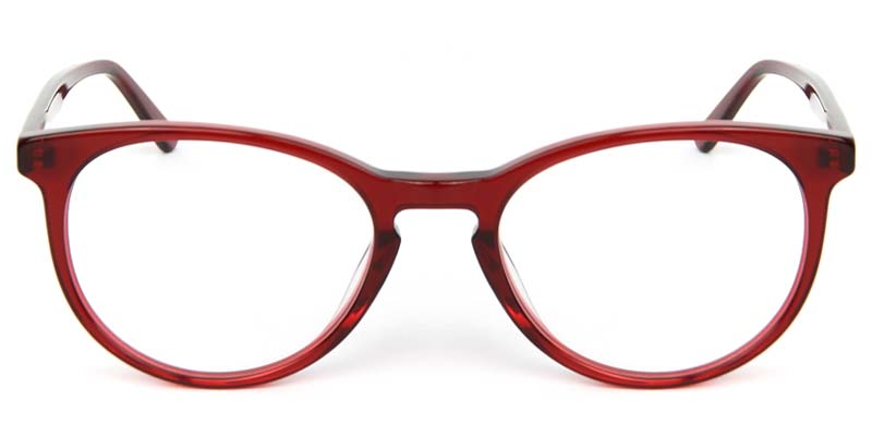 Round Glasses Red