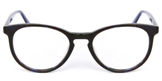 Round ACETATE Black Glasses