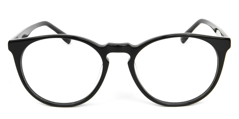 Round Glasses Black