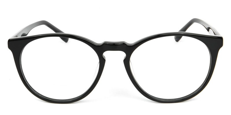 Picture of Round ACETATE Black Glasses