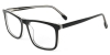 Picture of Rectangle ACETATE Black Glasses