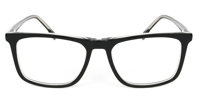 Rectangle Glasses Black