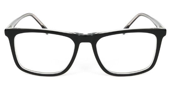 Rectangle ACETATE Black Glasses