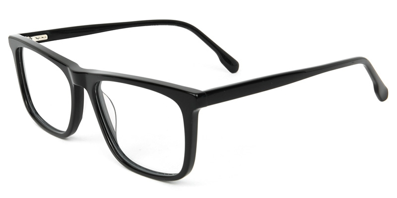 Picture of Rectangle ACETATE Black Glasses