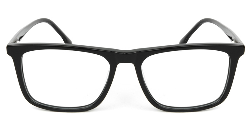 Rectangle Glasses Black