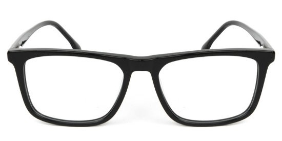 Rectangle ACETATE Black Glasses