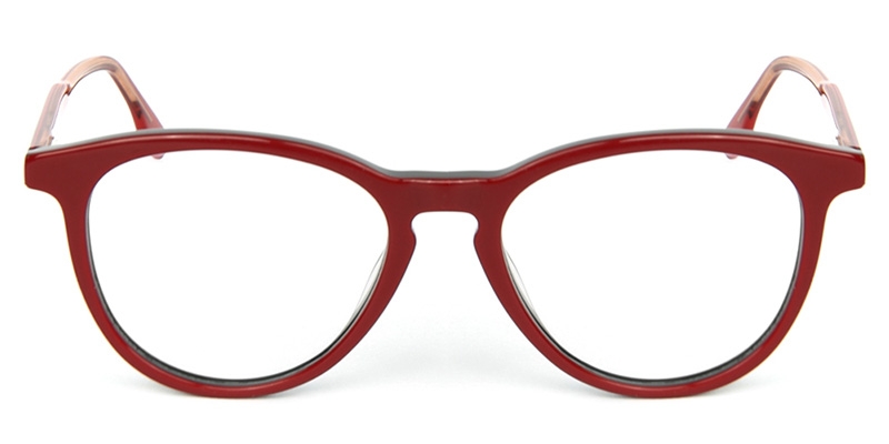 Picture of Oval ACETATE Red Glasses