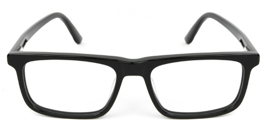 Rectangle ACETATE Black Glasses