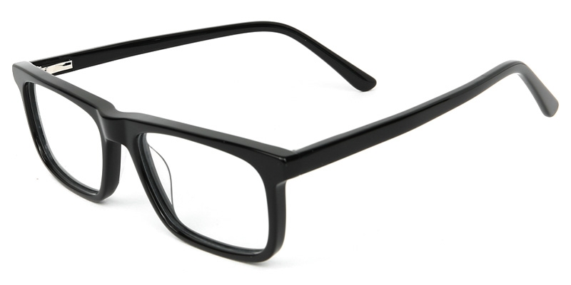 Picture of Rectangle ACETATE Black Glasses