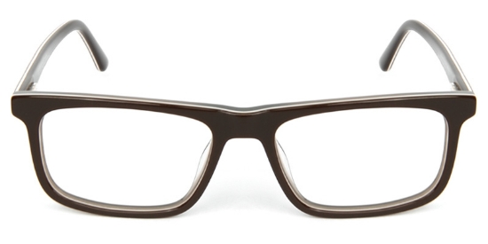 Rectangle ACETATE Brown Glasses