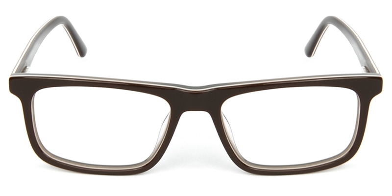 Picture of Rectangle ACETATE Brown Glasses