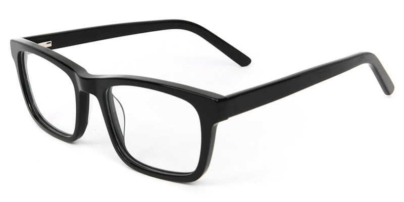 Picture of Rectangle ACETATE Black Glasses