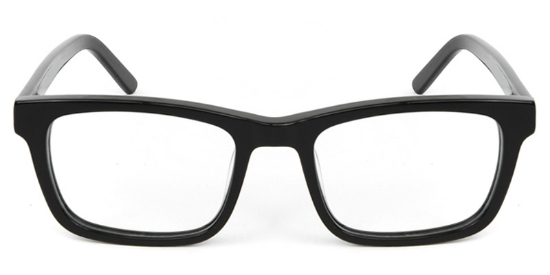 Rectangle ACETATE Black Glasses