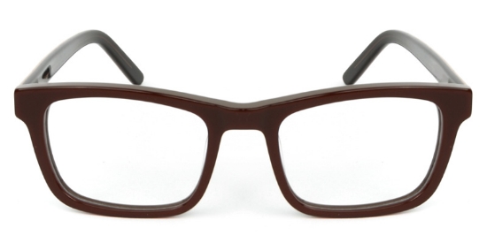Rectangle ACETATE Brown Glasses