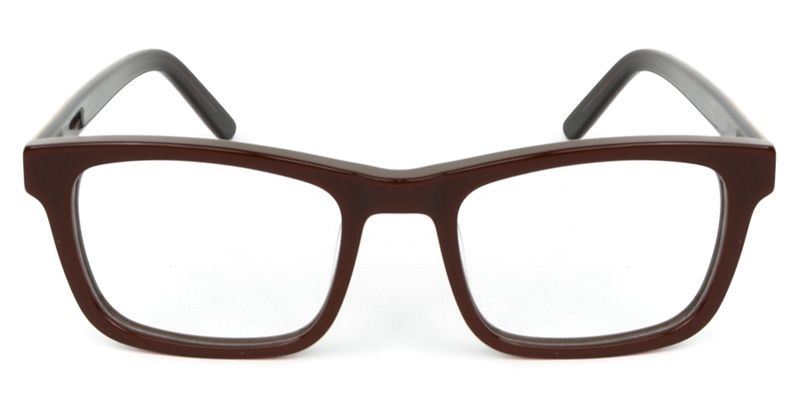 Picture of Rectangle ACETATE Brown Glasses