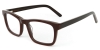 Picture of Rectangle ACETATE Brown Glasses
