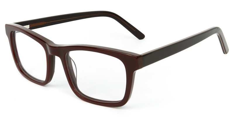 Picture of Rectangle ACETATE Brown Glasses