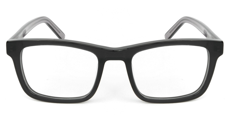 Picture of Rectangle ACETATE Black Glasses