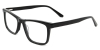 Picture of Rectangle ACETATE Black Glasses