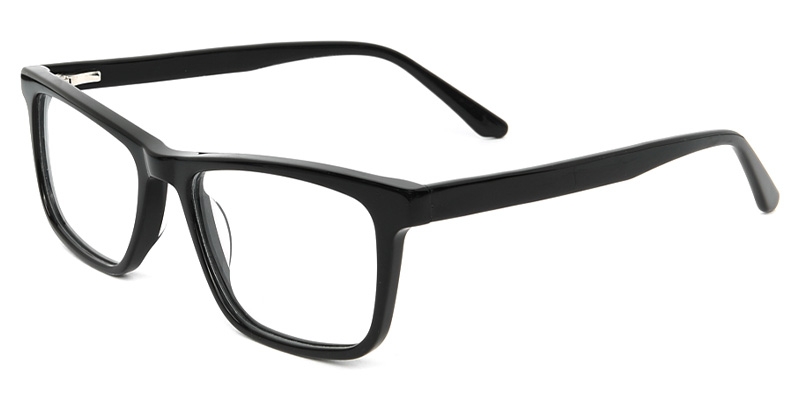 Picture of Rectangle ACETATE Black Glasses