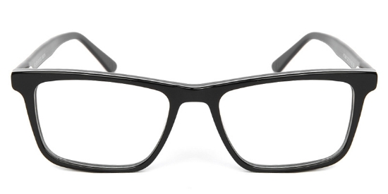 Rectangle ACETATE Black Glasses