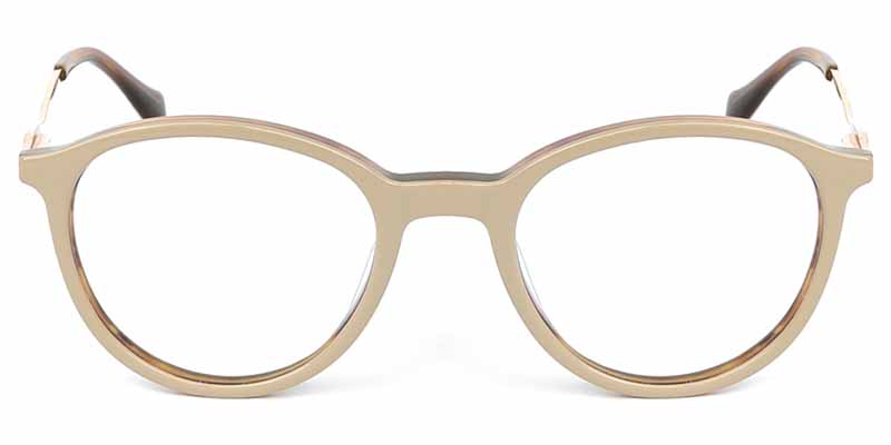 Oval Glasses Brown
