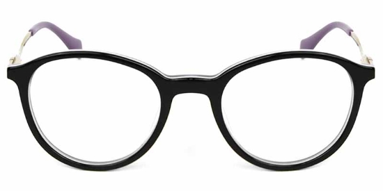 Oval Acetate+Metal Muticolor Glasses