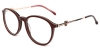 Picture of Oval Acetate+Metal Red Glasses