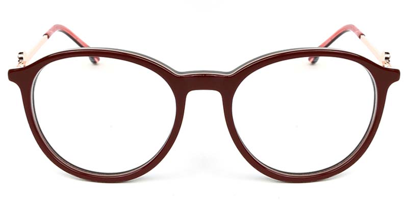 Oval Glasses Red