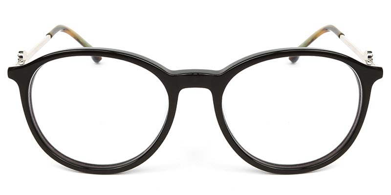 Oval Glasses Black