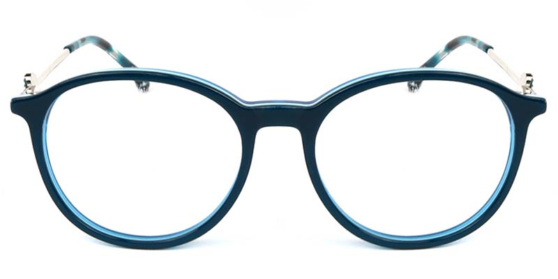 Oval Glasses Blue