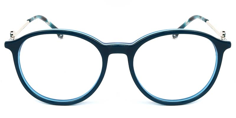 Picture of Oval Acetate+Metal Blue Glasses