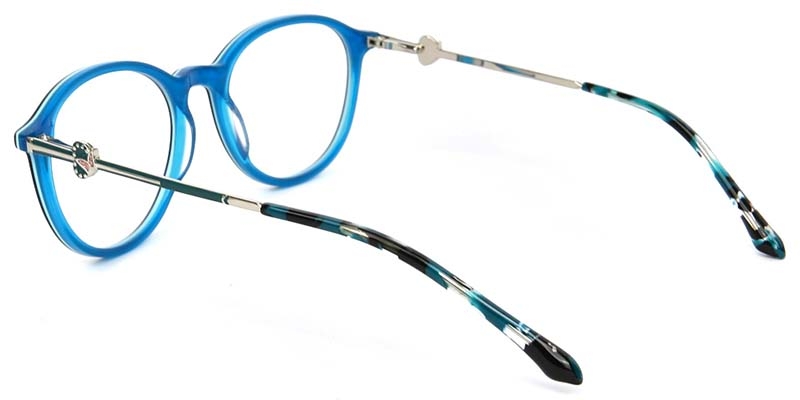 Picture of Oval Acetate+Metal Blue Glasses