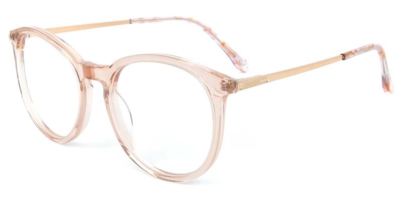 Picture of Oval Acetate+Metal Pink Glasses