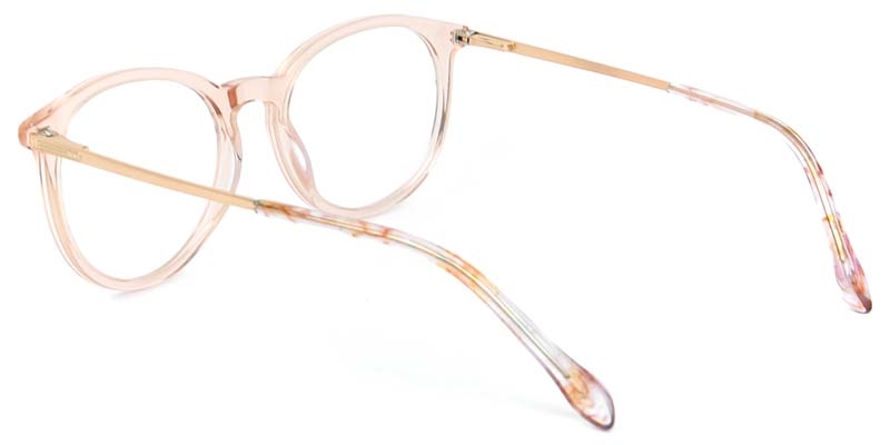 Picture of Oval Acetate+Metal Pink Glasses