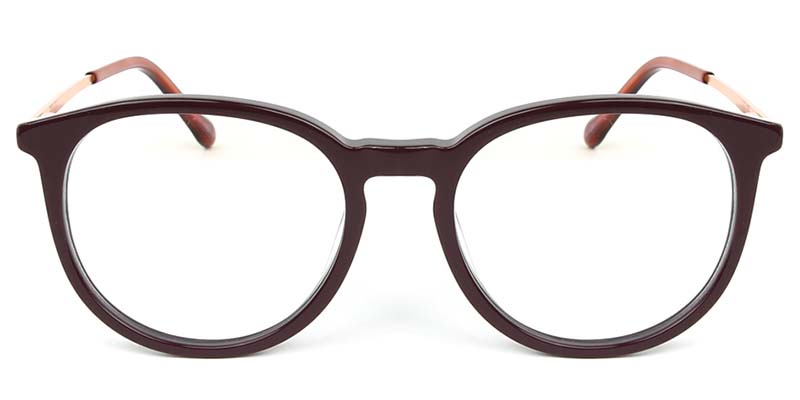 Oval Glasses Red