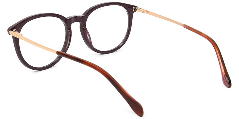 Picture of Oval Acetate+Metal Red Glasses