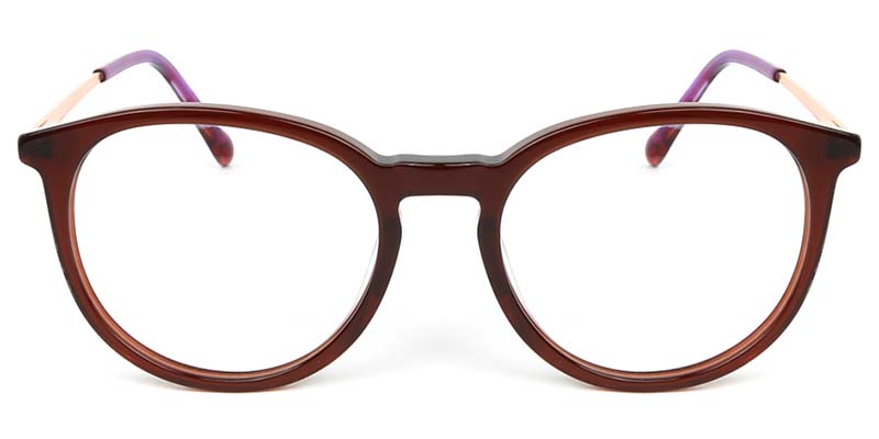 Oval Glasses Red