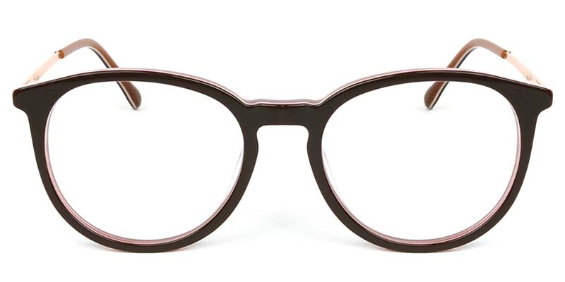 Picture of Oval Acetate+Metal Red Glasses