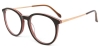 Picture of Oval Acetate+Metal Red Glasses
