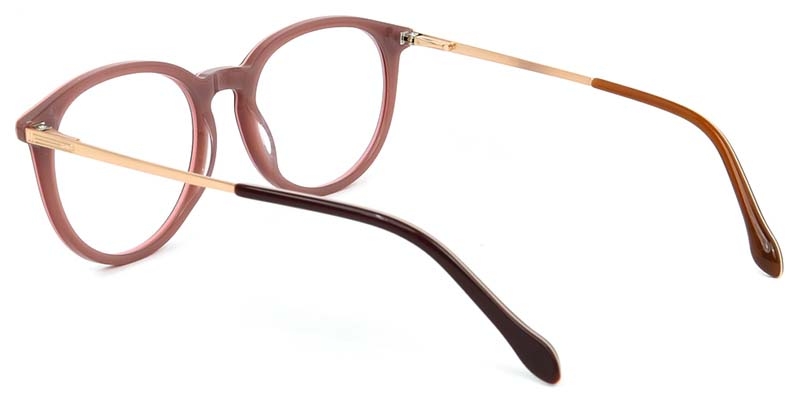Picture of Oval Acetate+Metal Red Glasses