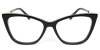 Picture of Cat Eye Acetate+Metal Black Glasses