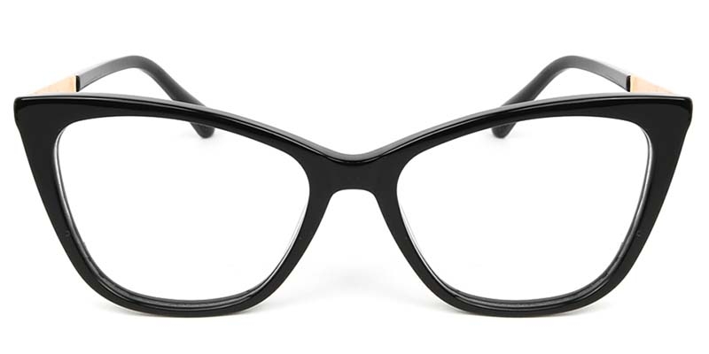 Picture of Cat Eye Acetate+Metal Black Glasses
