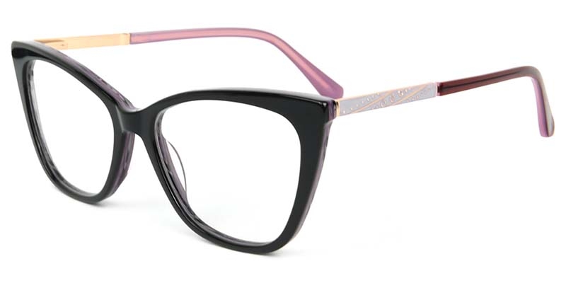 Picture of Cat Eye Acetate+Metal Muticolor Glasses