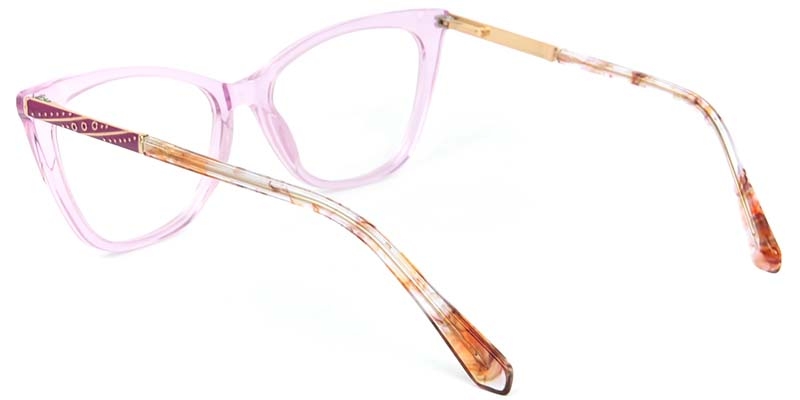 Picture of Cat Eye Acetate+Metal Pink Glasses