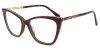 Picture of Cat Eye Acetate+Metal Red Glasses