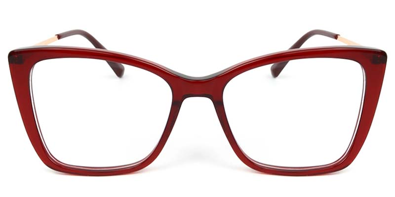Cat Eye Glasses Red