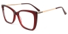 Picture of Cat Eye Acetate+Metal Red Glasses